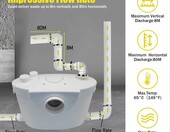CISSIYOG rozdrabniacz WC 400W – pompa sanitarna do ścieków – zdjęcie 5