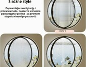 TWHZSAI Okno okrągłe bulajowe 30 cm, aluminiowe, czarne – zdjęcie 5