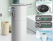 PUGTOW Dozownik mydła bezdotykowy 400 ml – automatyczny, biały – zdjęcie 3