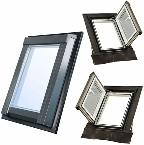 SkyLight Okno dachowe obrotowe PVC 55x78 cm, 2-szybowe