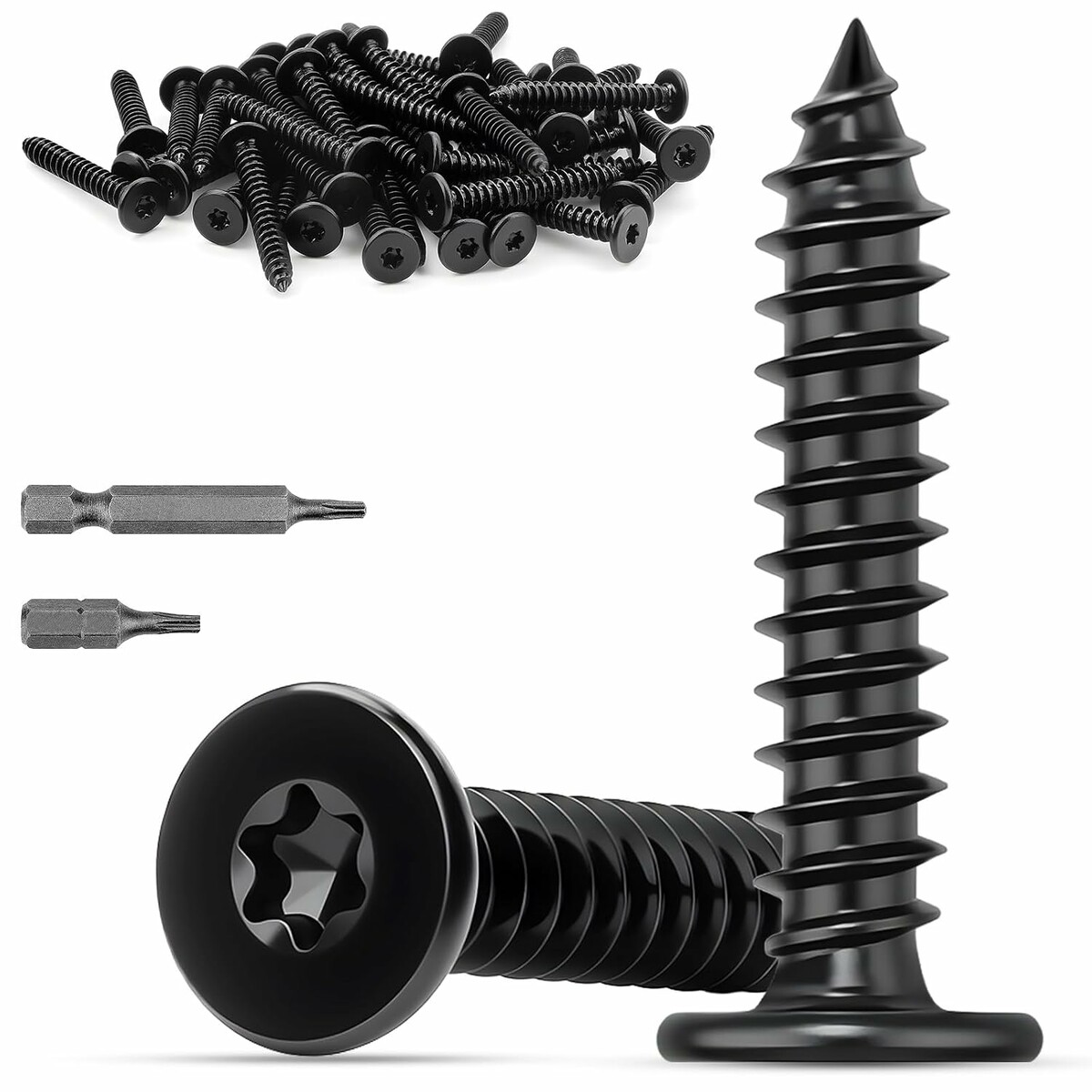 Mbsomnus Wkręty do drewna Torx M4x20 mm 100 szt., stal nierdzewna