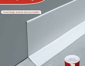 Mythlon Listwa przypodłogowa samoprzylepna PCW 5 m, biała 70 mm – zdjęcie 5