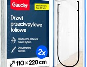 GAUDER drzwi przeciwpyłowe z zamkiem 110x220 cm, 2 szt. – zdjęcie 1