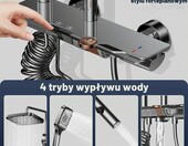 Wiorhix Zestaw prysznicowy XXL z deszczownicą 31,5 cm - kolumna – zdjęcie 3