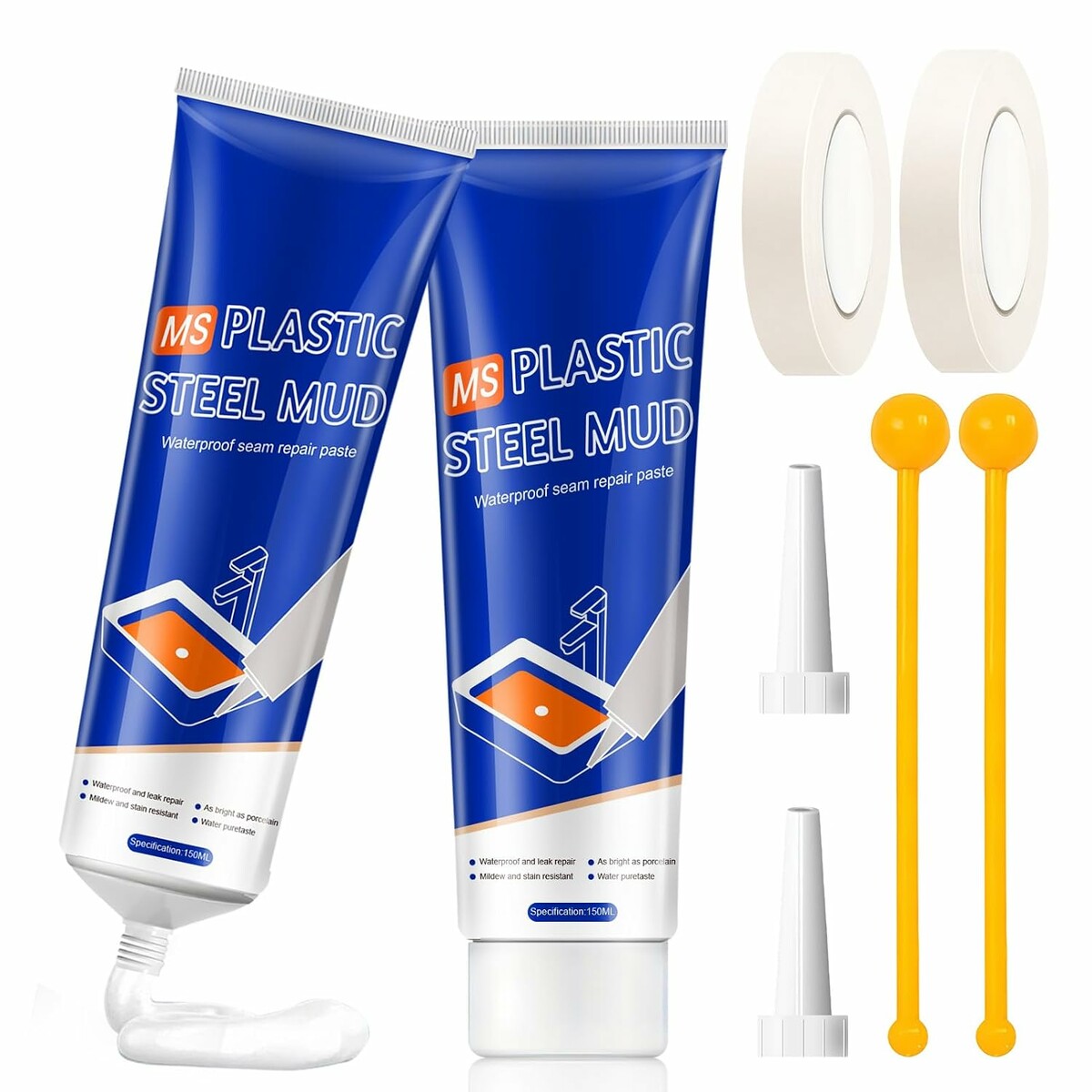 Miioto silikon sanitarny biały 150 ml, zestaw 2 szt.