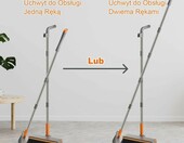 Mitclear Zestaw szufelki i miotły z długim uchwytem, obrót 180° – zdjęcie 5