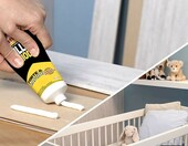 Pattex PKB25 klej montażowy budowlany biały 250 g – zdjęcie 3