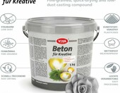 Viva Decor Beton kreatywny szary 5 kg do odlewów dekoracyjnych – zdjęcie 2