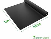Agrowłóknina przeciw chwastom GardenGloss 150 g/m², 50x1 m – zdjęcie 2