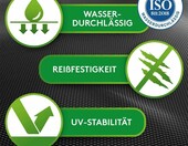 Agrowłóknina przeciw chwastom GardenGloss 150 g/m², 50x1 m – zdjęcie 3