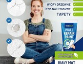 WoldoClean biała farba do poprawek ścian i sufitów 225 ml – zdjęcie 3