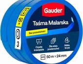 GAUDER Taśma malarska niebieska 24 mm x 50 m, 3 rolki – zdjęcie 1