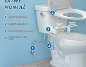 YOLIFE Nasadka bidetowa ultracienka na toaletę - podwójna dysza – zdjęcie 2