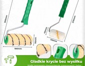 ToolSpace 12-częściowy zestaw malarski: wałki, pędzle, taśma, kuweta – zdjęcie 2