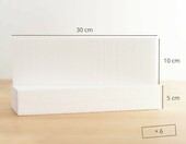 MCE-Commerce bloki styropianowe białe 30x10x5 cm, 6 szt. – zdjęcie 2