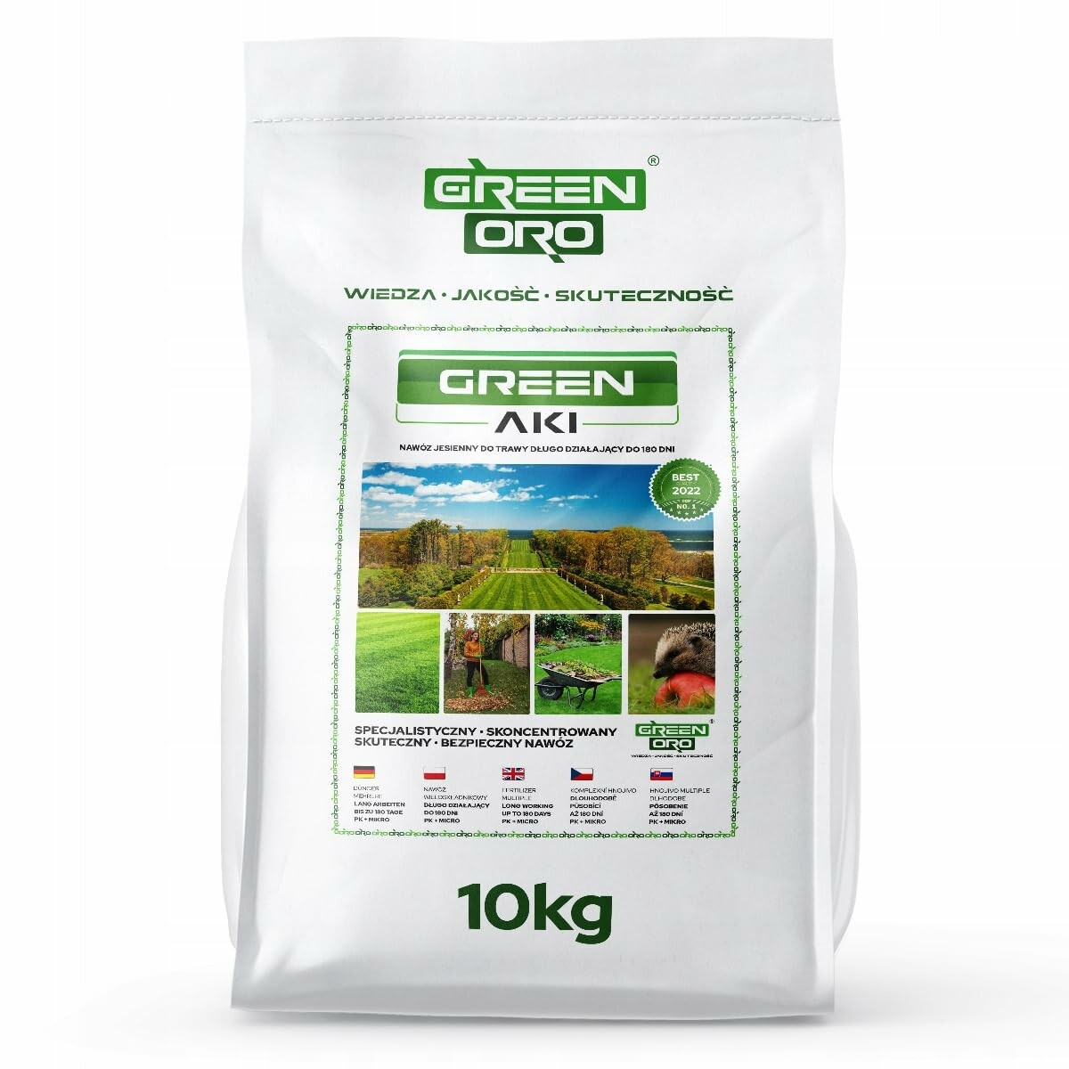 GREEN AKI 10 kg - jesienny nawóz do trawnika i traw ozdobnych