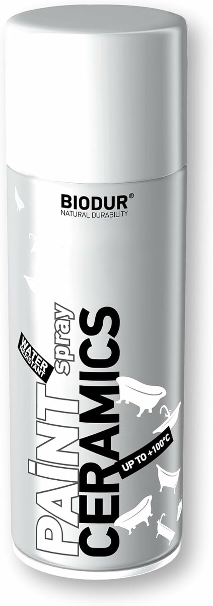 Biodur Emalia w sprayu biała 400 ml do renowacji ceramiki