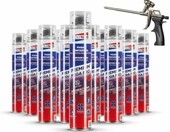 Polynor Premium Mega Pro 70 piana montażowa z pistoletem, 12 szt. – zdjęcie 1