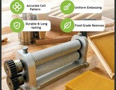 Ręczna walcarka do węzy pszczelej 280 mm, stop aluminium – zdjęcie 4