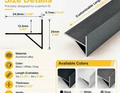 Aluminiowa listwa okapowa 45° do elewacji, szara – zdjęcie 4
