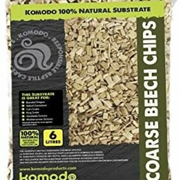 Podłoże bukowe do terrarium 6 l Komodo, stan: nowy