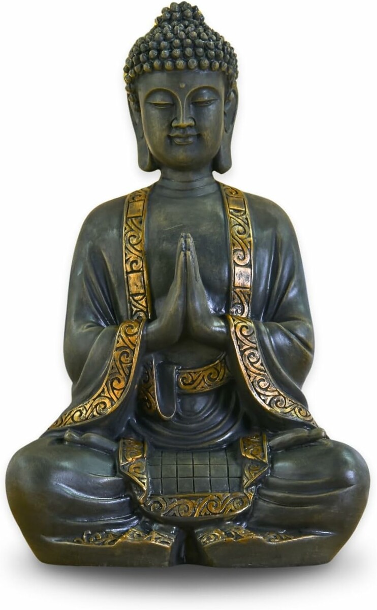 Zen'Light Posąg Budda medytujący 40 cm, efekt patyny