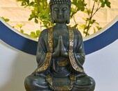 Zen'Light Posąg Budda medytujący 40 cm, efekt patyny – zdjęcie 5