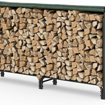 Regał na drewno kominkowe 200x116x36 cm Vounot, stan: nowy