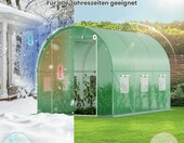 Vounot Tunel foliowy zimowy 3x2x2 m, 6 m², z oknami – zdjęcie 3