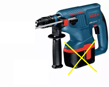 Młotowiertarka udarowa akumulatorowa Bosch GBH 24 VF BOSCHHAMMER