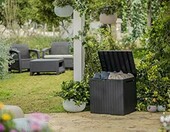 Keter City Box Skrzynia ogrodowa 113 l, ciemnoszara – zdjęcie 5