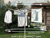 Vileda Sun Lift Compact 40 – suszarka ogrodowa na pranie – zdjęcie 2