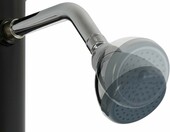Arebos Prysznic ogrodowy solarny 20 l, czarny, z prysznicem stóp – zdjęcie 3