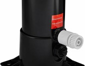 Arebos Prysznic ogrodowy solarny 20 l, czarny, z prysznicem stóp – zdjęcie 4