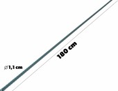 KADAX Tyczki do roślin 180 cm, zestaw 15 szt., metalowe – zdjęcie 2