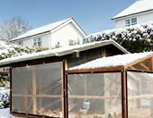 BCBIG Plandeka ogrodowa przezroczysta 2x5 m, wodoszczelna z linką – zdjęcie 3