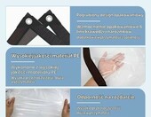 BCBIG Plandeka ogrodowa przezroczysta 2x5 m, wodoszczelna z linką – zdjęcie 4