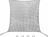 Btstil Siatka do wspinaczki na plac zabaw 1x3 m, dwuwarstwowa – zdjęcie 1
