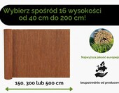 Mata wiklinowa ogrodowa 80x500 cm - naturalna osłona balkonowa – zdjęcie 4