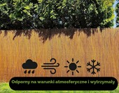 Mata wiklinowa ogrodowa 80x500 cm - naturalna osłona balkonowa – zdjęcie 5