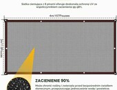 LATRAT Żagiel przeciwsłoneczny 3x4 m – zadaszenie ogrodowe, czarny – zdjęcie 3