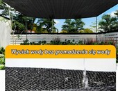 LATRAT Żagiel przeciwsłoneczny 3x4 m – zadaszenie ogrodowe, czarny – zdjęcie 4