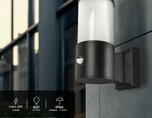 Miratic kinkiet elewacyjny E27 IP54 czarny z czujnikiem ruchu – zdjęcie 3