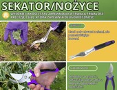 BLOSTM Zestaw narzędzi ogrodniczych 11 szt. z torbą, fioletowo-czarny – zdjęcie 4
