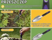 BLOSTM Zestaw narzędzi ogrodniczych 11 szt. z torbą, fioletowo-czarny – zdjęcie 5