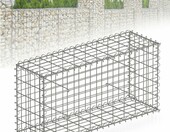 Floordirekt Lenox Gabion 100x50x30 cm – kosz na kamienie, ocynkowany – zdjęcie 1