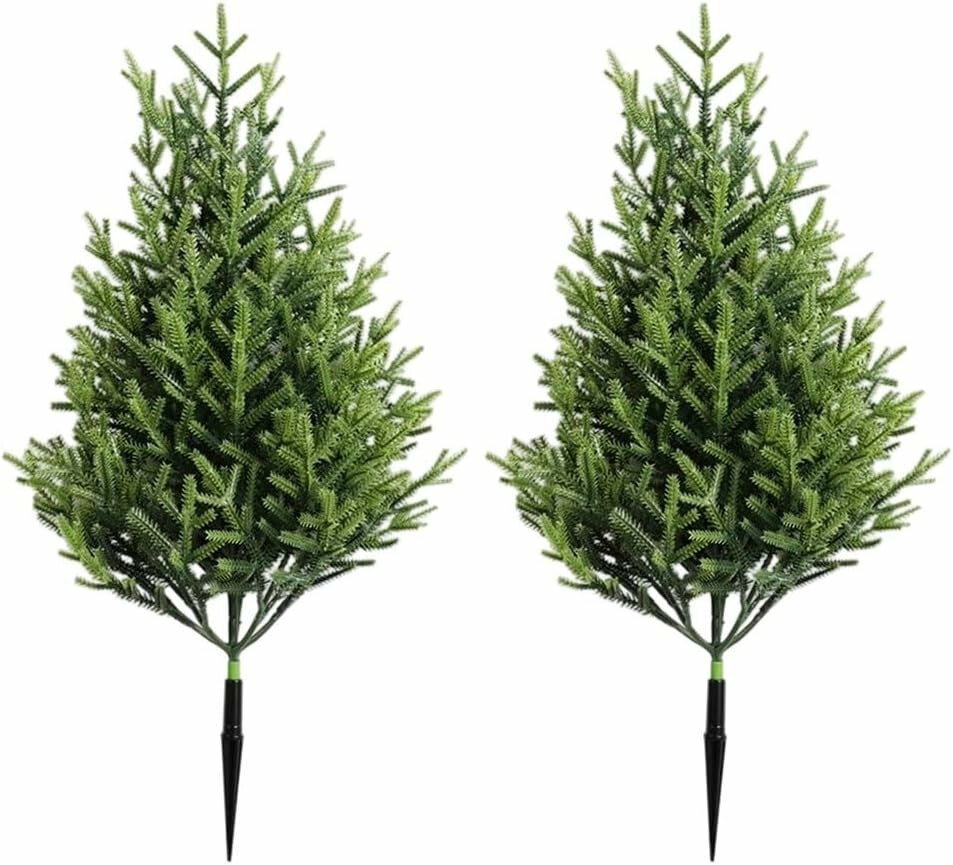 Sztuczne drzewko topiary iglaste 50 cm, zestaw 2 szt.