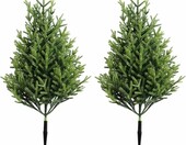 Sztuczne drzewko topiary iglaste 50 cm, zestaw 2 szt. – zdjęcie 1