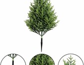 Sztuczne drzewko topiary iglaste 50 cm, zestaw 2 szt. – zdjęcie 2