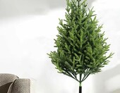 Sztuczne drzewko topiary iglaste 50 cm, zestaw 2 szt. – zdjęcie 3